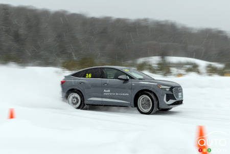 Audi Q4 e-tron Sportback - sur la piste